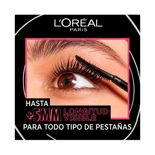 L´ORÉAL PARIS Telescopic lift Tono extra black Máscara de pestañas efecto longitud extrema.