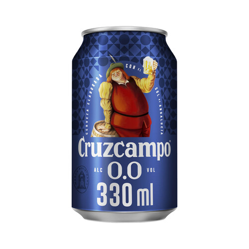 CRUZCAMPO Cerveza sin alcohol (0.0) lata de 33 cl.