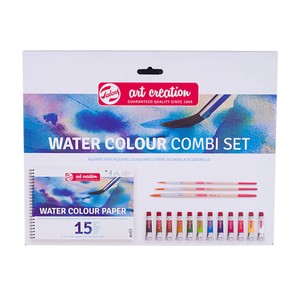 Imagen de Set de acuarela de pinturas, pinceles y papel, TALENS.