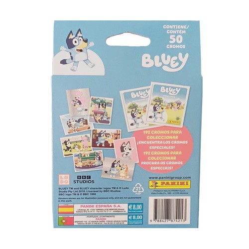Blister de 10 sobres Bluey 2, PANINI.