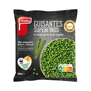 Imagen de FINDUS Guisantes superfinos, cosechados y congelados en menos de 12 horas FINDUS Selección especial 550 g.