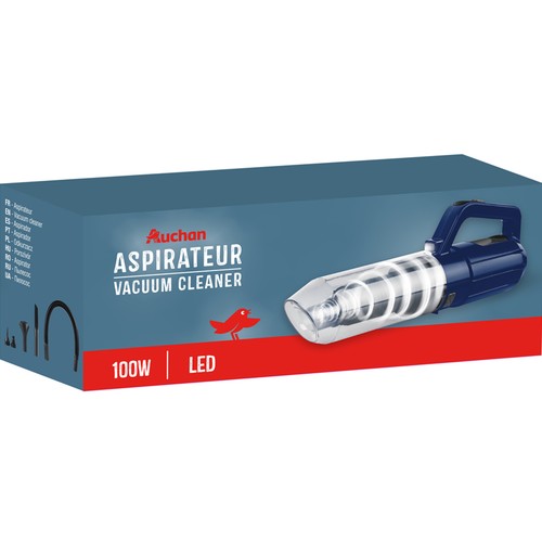 Aspiradora de coche con batería 100W AUCHAN.