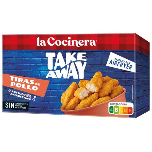 LA COCINERA Take away Tiras de pollo estilo americano 255 g.