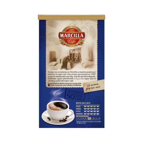 MARCILLA Café molido descafeinado natural 200 g.