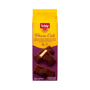 SCHÄR Bollitos con crema bañados en chocolate sin gluten SCHAR, 350 g.