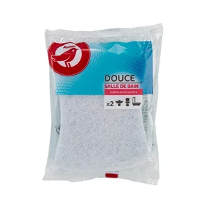 PRODUCTO ALCAMPO Estropajo para baño, fibra blanca PRODUCTO ALCAMPO 2 uds.