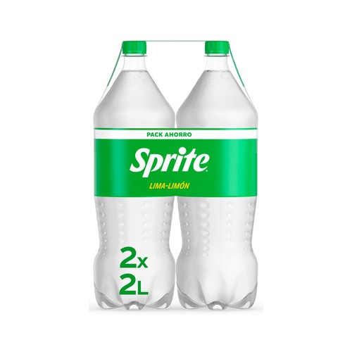 SPRITE Refresco con gas lima-limón bajo en azúcar pack de 2 botellas x 2 l.