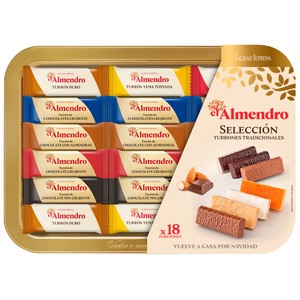 Imagen de EL ALMENDRO Surtido especial de turrones en porciones 400 g.