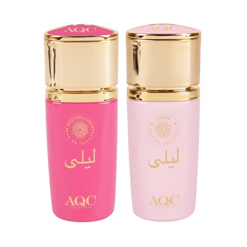 AQC FRAGANCES Leila candy red & nude Estuche con eau de toilette (agua de colonia) para mujer 2 x 30 ml. 
