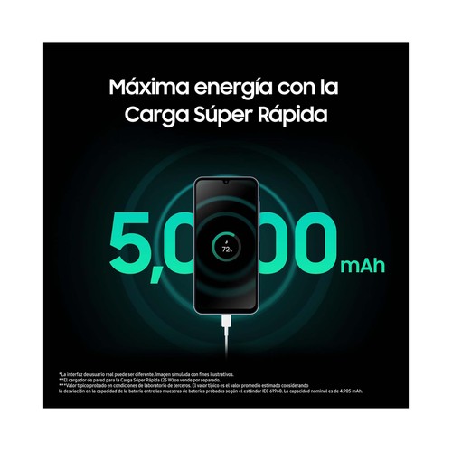 SAMSUNG Galaxy A25 5G azul, 128GB + 6GB Ram, móvil 16,5cm (6,5"). SM-A256BZBDEUB.
