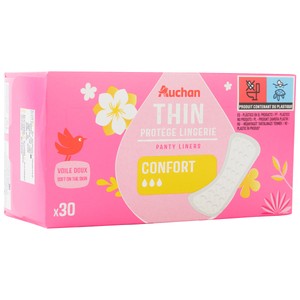 PRODUCTO ALCAMPO Salvaslips finos y ultra suaves con forma anatómica PRODUCTO ALCAMPO 30 uds.