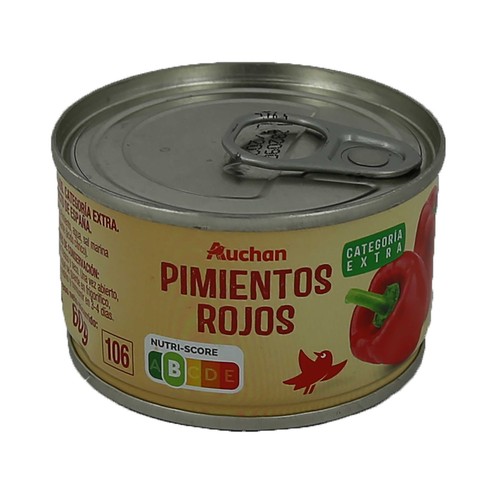 PRODUCTO ALCAMPO Pimientos rojos de categoría extra lata de 60 g.