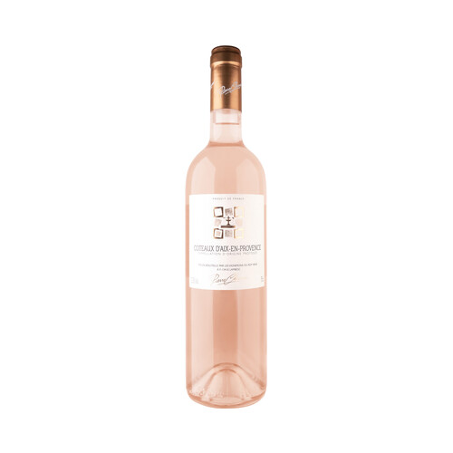 COTEAUX D'AIX PROV.  Vino rosado francés botella de 75 cl.