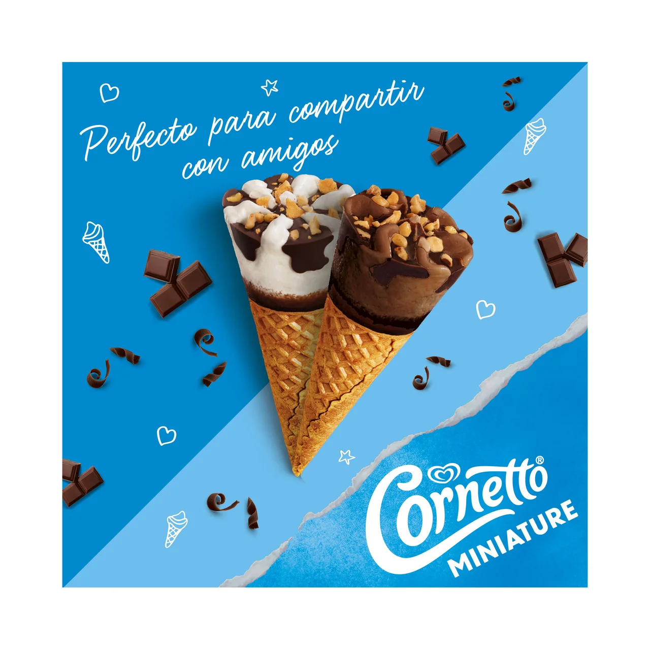 De Frigo Mino conos de chocolate (5) y de nata con chocolate (5)