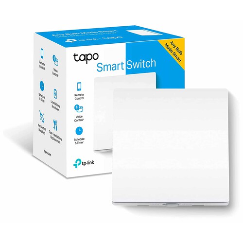 Interruptor Wi-Fi Inteligente de pared para la luz TP-LINK Tapo S210, control por App, control de voz.