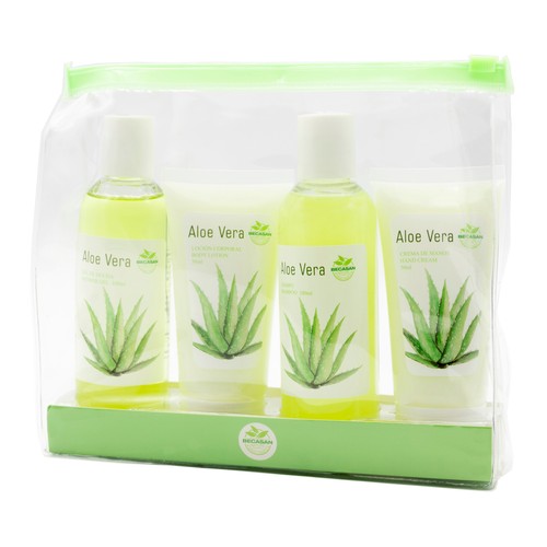 BECASAN NATURE Bolsa de aseo personal con productos con aloe vera BECASAN NATURE.