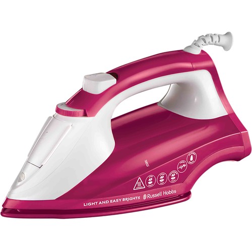 Plancha de vapor RUSSELL HOBBS Light & Easy 26480-56, suela cerámica, potencia 2400W.