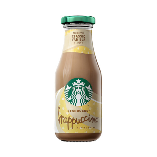 STARBUCKS Café con leche con aroma a vainilla Frappuccino vainilla 250 ml.