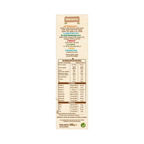 NESTLÉ Papilla de 8 cereales con fruta a partir de 6 meses 475 g.