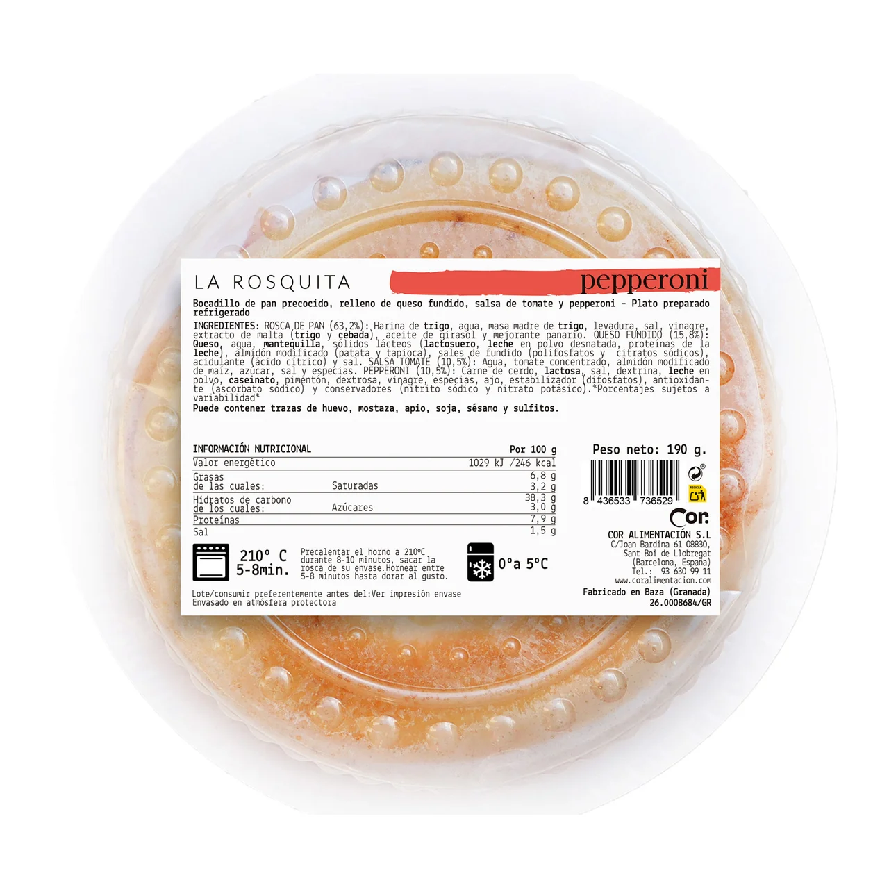 Rosquita de pepperoni 190 g.