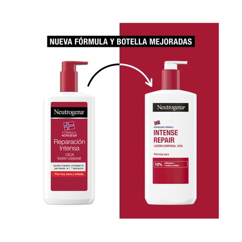 NEUTRÓGENA Loción corporal cica reparación intensa para piel muy seca e irritada 750 ml.