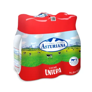 CENTRAL LECHERA ASTURIANA Leche de vaca entera de origen español 6 x 1.5 l.