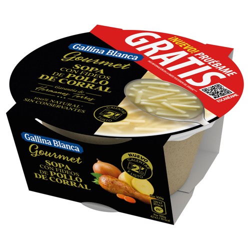 Sopa de pollo 300 g.