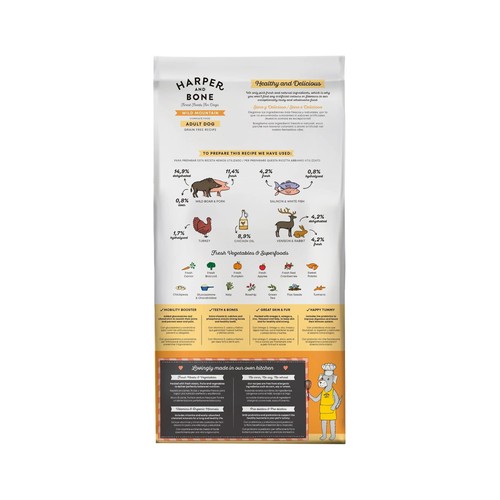 HARPER&BONE Pienso para perros medianos y grandes 3 kg.