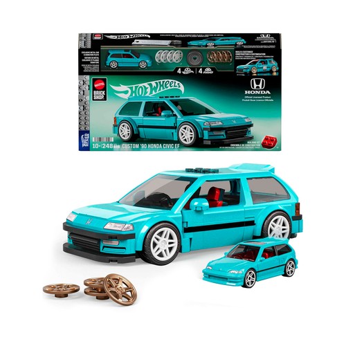 Mattel brick shop hot wheels speed  honda civic ef.MATTEL.