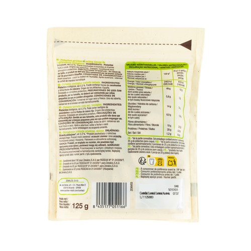 ALCAMPO ECOLÓGICO Pistachos tostados y salados 125 g