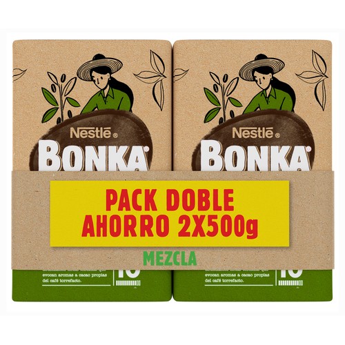 BONKA Café molido mezcla pack 2 uds. x 500 g.