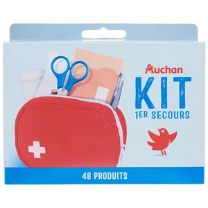 PRODUCTO ALCAMPO Kit de primeros auxilios compuesto por 48 elementos.
