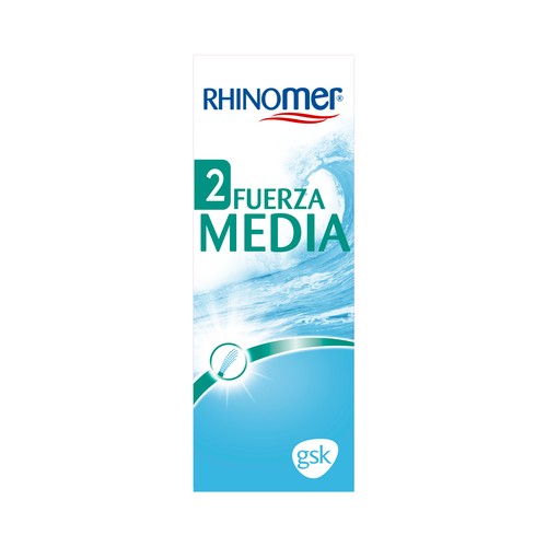 RHINOMER Agua de mar para limpieza nasal fuerza 2 (media) RHINOMER 135 ml.