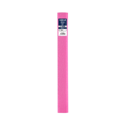 Rollo crespón 50x250 cm color rosa vivo. CANSON