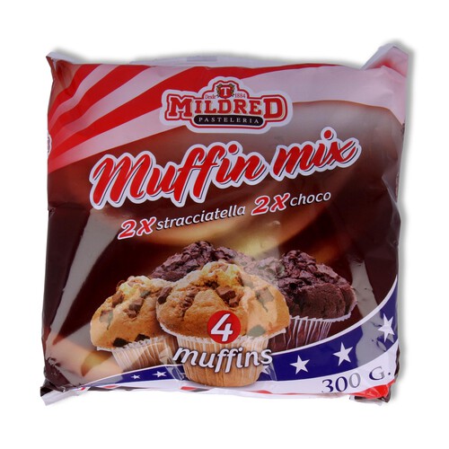 MILDRED Muffins de vainilla y chocolate MILDRED 300 gr,
