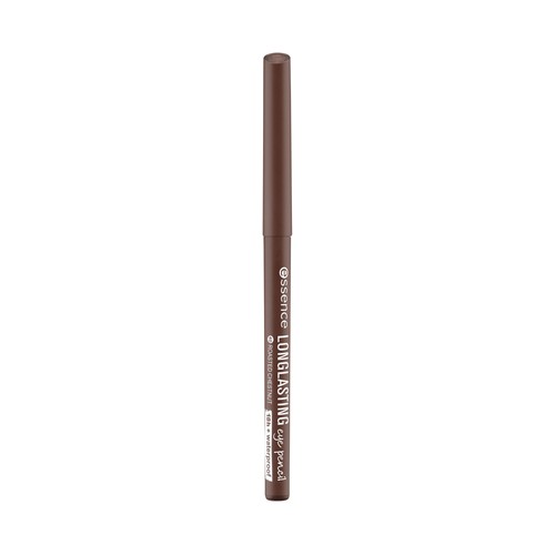 ESSENCE Long lasting tono 40 Roasted chestnut marrón oscuro Lápiz de ojos intenso con matiz cálido.