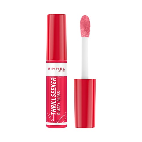 RIMMEL Thrill seeker glassy gloss tono berry glace Brillo de labios hidratante y nutritivo.