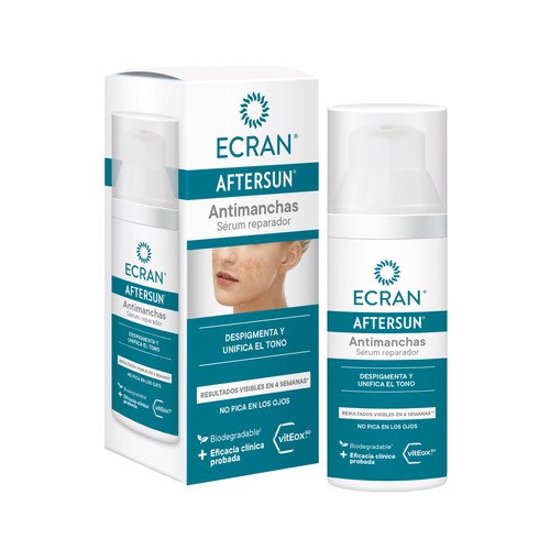 ECRAN Sérum aftersun con acción reparadora y antimanchas 75 ml.