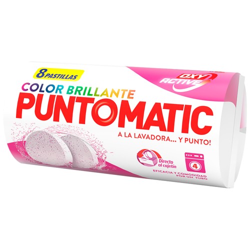 PUNTOMATIC Color brillante Detergente en pastillas para lavadora 8 uds.