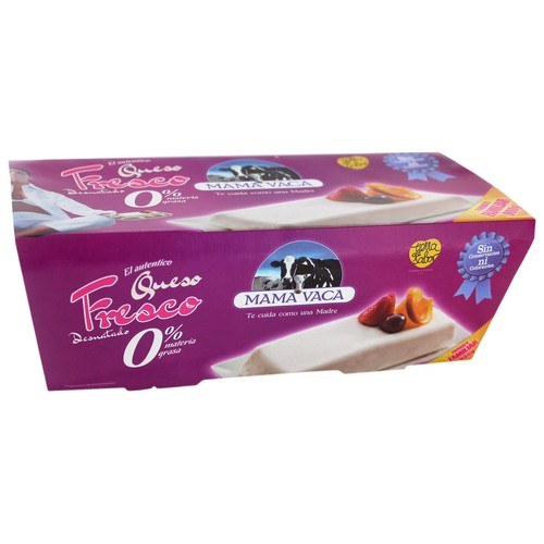 MAMÁ VACA Queso fresco desnatado MAMA VACA tarrina de 900 g.