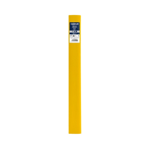 Rollo crespón 50x250 cm color amarillo limón. CANSON