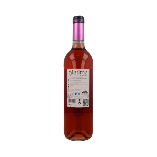 GLÁRIMA  Vino rosado con D.O. Somontano GLÁRIMA botela de 75 cl.