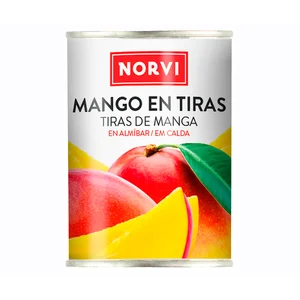 NORVI Mango en tiras en almíbar 230 g.