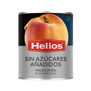 HELIOS Melocotón en almíbar sin azúcares añadidos 480 g.