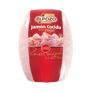 EL POZO Receta original Jamón extra cocido en su jugo cruce Duroc - Loncha fina 1 mm