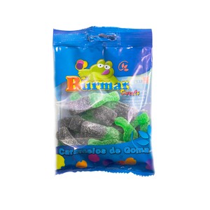 Imagen de BURMAR Caramelos de goma, botella cola azúcar 100 g.