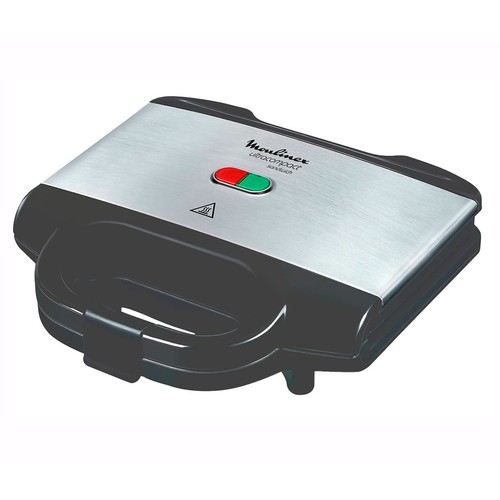 Sandwichera MOULINEX SM156D, 700W, placas fijas y antiadherentes, luz encedido/apagado