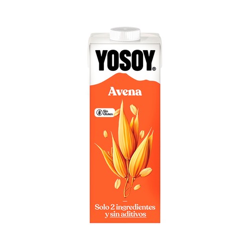 YOSOY Bebida vegetal de avena, sin azúcares añadidos ni aditivos 1 l.