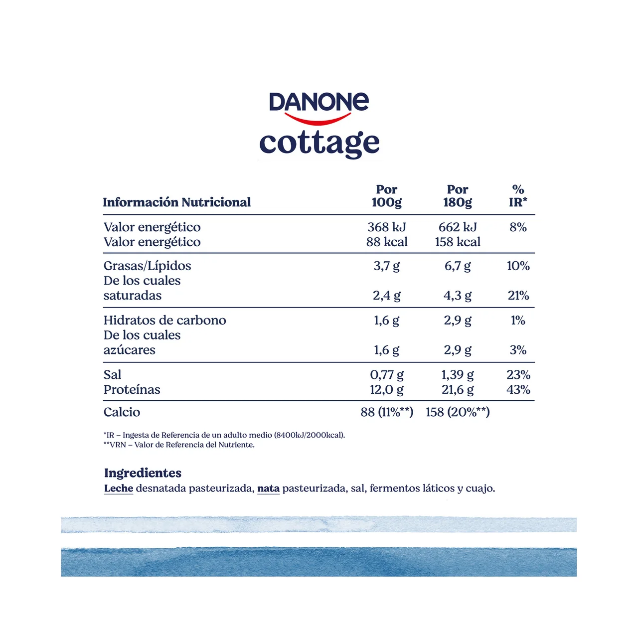 Cottage (Queso fresco alto en proteína) 180 g.
