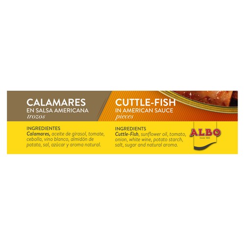 ALBO Calamares en salsa americana 75 g.